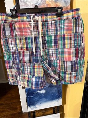Polo by Ralph Lauren Multicolor Patchwork Madras Shorts